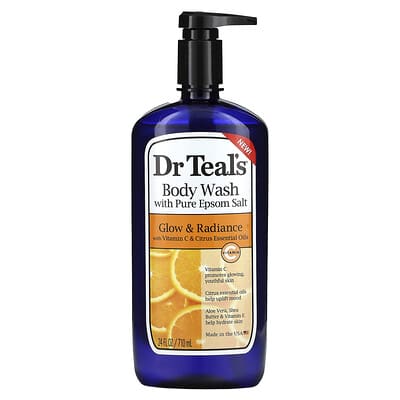 Гель для душа с чистой английской солью, Glow & Radiance, 24 fl oz (710 ml)