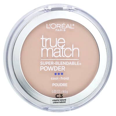 True Match, Super-Blendable Powder, C3 Creamy Natural, 0.33 oz (9.5 g)