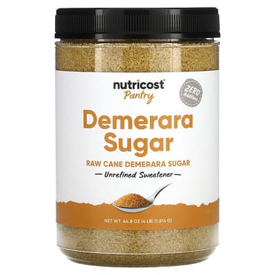 Сахар Demerara, нерафинированный подсластитель, 60.7 oz (1,701 g)