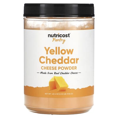 Порошок сырного чеддера Nutricost Pantry, Yellow Cheddar Cheese Powder, 40.5 oz (1,134 g)