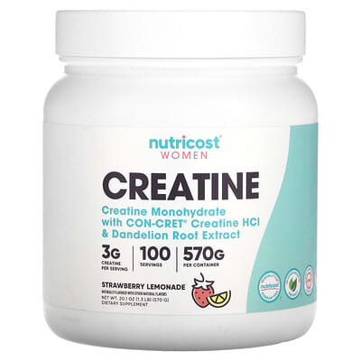 Women, Creatine, Strawberry Lemonade, 1.3 lb (570 g)