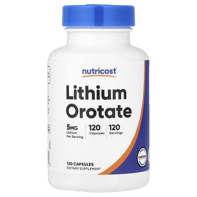 Lithium Orotate, 5 mg, 120 капсул