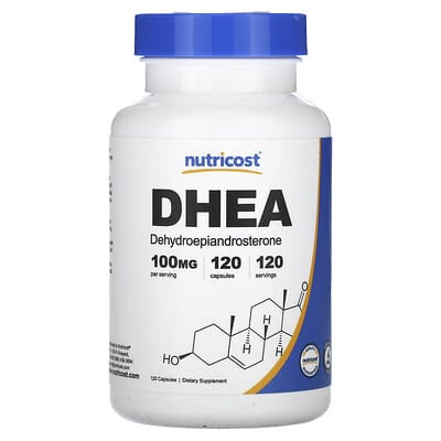 DHEA, 100 mg, 120 капсул