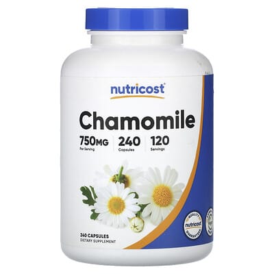 Ромашка Nutricost Chamomile, 240 Capsules (375 mg per Capsule)