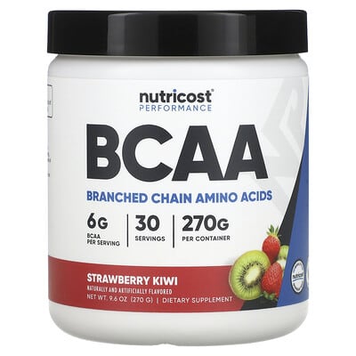 Performance, BCAA, клубника-киви, 9.6 oz (270 g)