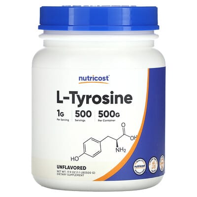 L-Tyrosine, без вкуса, 17.9 oz (500 g)