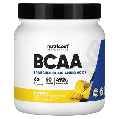 BCAA для высокой производительности, ананас, 1.2 lb (522 g)