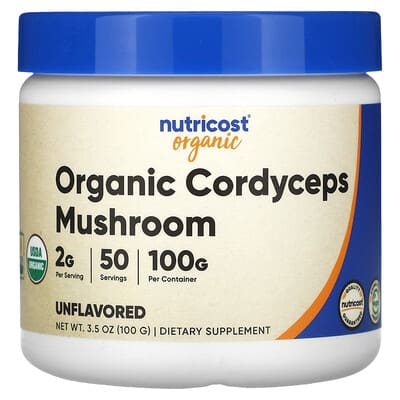 Organic Cordyceps Mushroom, Unflavored, 3.6 oz (100 g)