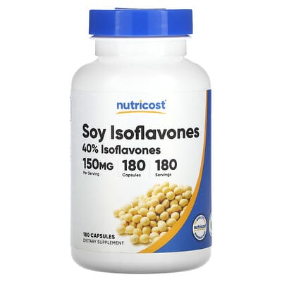 Изофлавоны сои Nutricost, 150 mg, 180 капсул