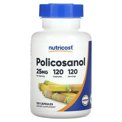 Nutricost Policosanol, 25 mg, 120 капсул