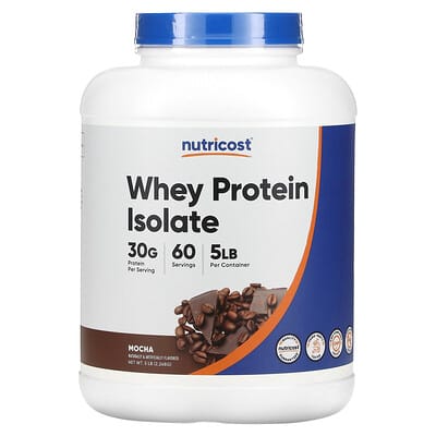 Изолят сывороточного протеина, Mocha, 5 lb (2,268 g)