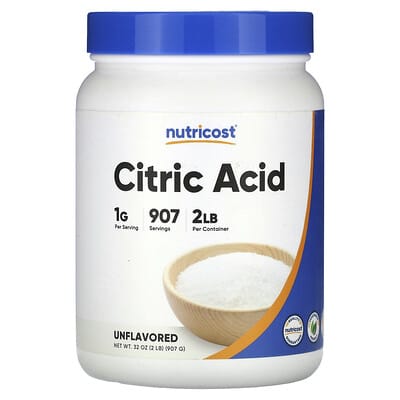 Citric Acid, Unflavored, 2 lb (907 g)