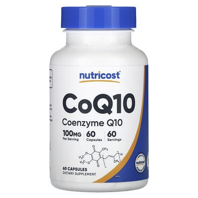 CoQ10, 100 mg, 60 капсул, Nutricost