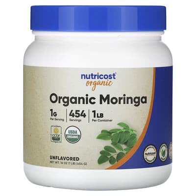 Органическая моринга, без вкуса, 16.2 oz (454 g)