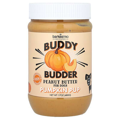 Арахисовое паштет Bark Bistro Buddy Budder, Pumpkin Pup, 17 oz (480 g)