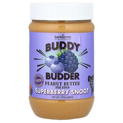 Buddy Budder арахисовая паста Superberry Snoot для собак, 17 oz (480 g)