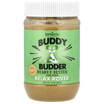 Bark Bistro Buddy Budder, Relax Rover, арахисовое масло, 17 oz (480 g)