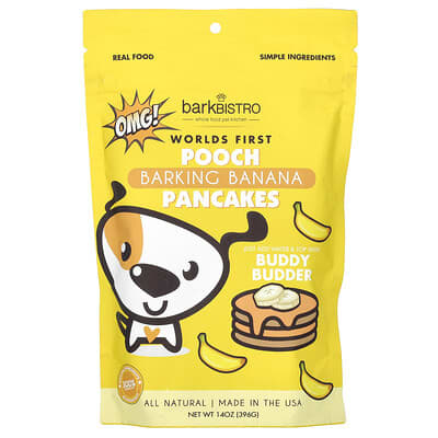 Bark Bistro Barking Banana, лакомство для собак, 14 oz (396 g)