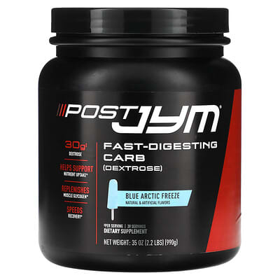 Post JYM, быстроусвояемые углеводы, Blue Artic Freeze, 2.2 lbs (990 g)