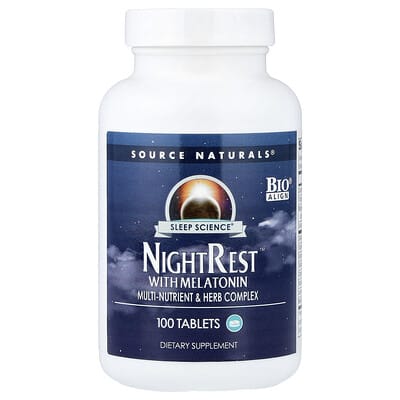 Sleep Science®, NightRest™ с мелатонином, 100 таблеток