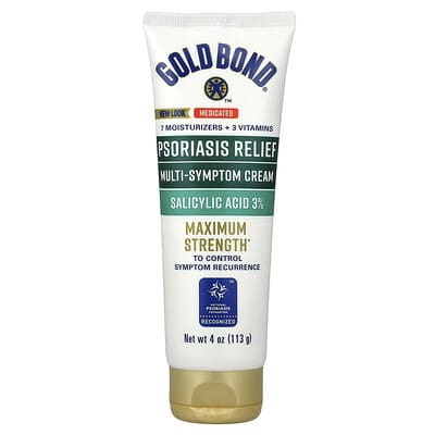 Крем Gold Bond Medicated, Psoriasis Relief, Multi-Symptom, 4 oz (113 g)