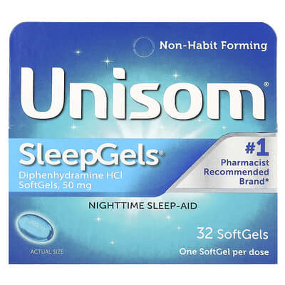 SleepGels, средство для сна, 32 мягких капсулы