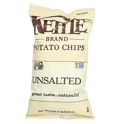 Potato Chips, Unsalted, 5 oz (141 g)