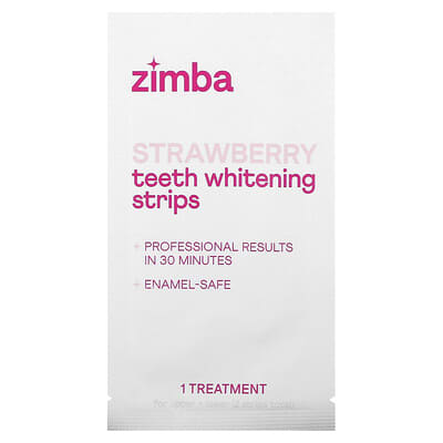 Teeth Whitening Strips, Strawberry, 14 Treatments