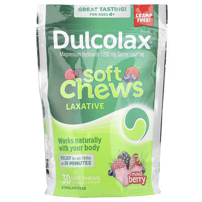Dulcolax Мягкие жевательные таблетки слабительного, для детей от 4 лет, Mixed Berry, 30 штук