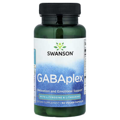 GABAplex с L-Tyrosine и L-Theanine, 60 веганских капсул