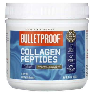 Коллаген BulletProof Collagen Peptides, Vanilla, 14.3 oz (405 g)