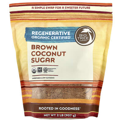 Кокосовый сахар Brown Coconut Sugar, 2 lbs (907 g)