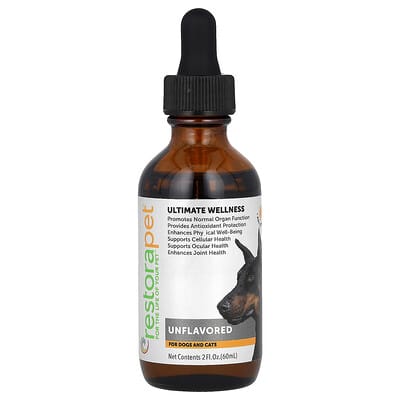RestoraPet Ultimate Wellness для собак и кошек, без вкуса, 2 fl oz (60 ml)