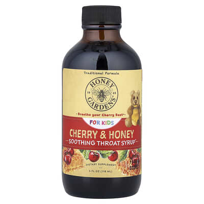 Детский сироп от кашля, вишня и мед, 4 fl oz (118 ml)