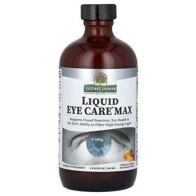 Жидкое средство для глаз Liquid Eye Care Max, Delicious Orange Strawberry, 8 fl oz (240 ml)