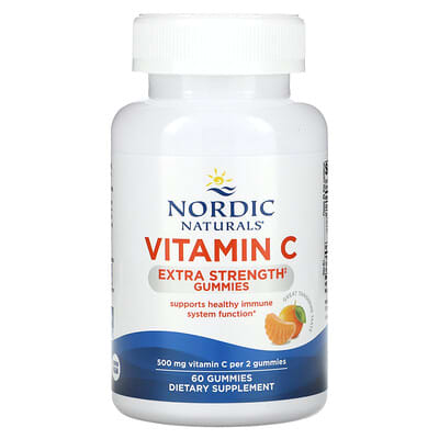Vitamin C Gummies, Tangerine, 60 Gummies (250 mg per Gummy)