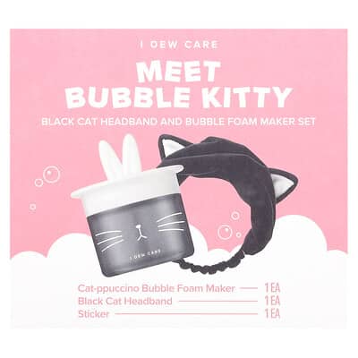 I Dew Care Набор Bubble Kitty: ободок с кошачьими ушками и генератор пузырьков, 3 предмета