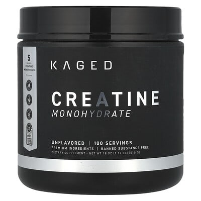 Kaged Креатин моногидрат, без вкуса, 510 g