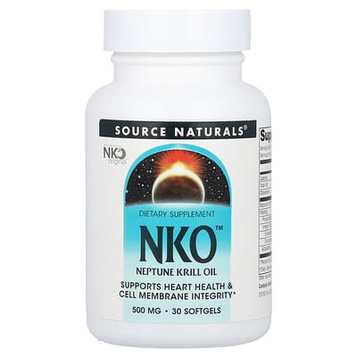 NKO™, масло криля из океана, 500 mg, 30 мягких капсул