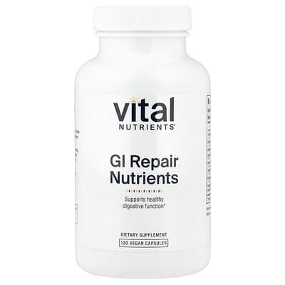 Nutrients для восстановления ЖКТ Vital Nutrients, 120 веганских капсул