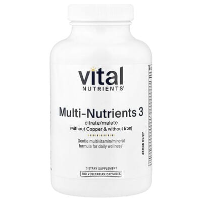 Multi-Nutrients 3, 180 Vegetarian Capsules