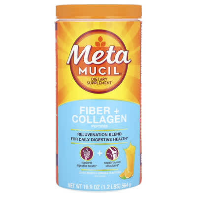 Пептиды Fiber + Collagen, Ultra Smooth Orange, 19.9 oz (564 g)