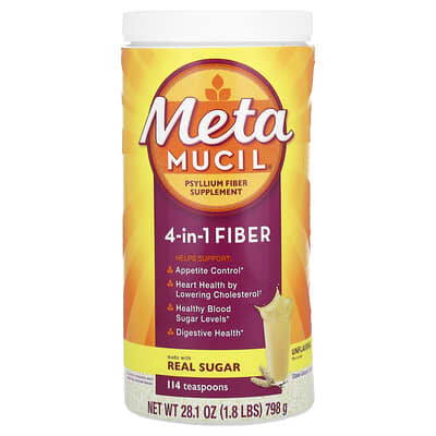 4-в-1 Клетчатка, без вкуса, 28.1 oz (798 g)