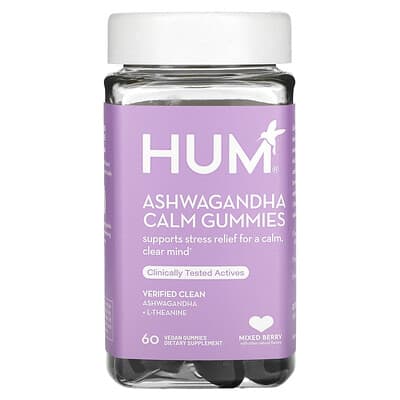 HUM Nutrition жевательные пастилки Ashwagandha Calm с ягодами 60 шт