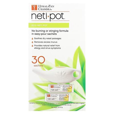 Набор для промывания носа Eco Neti Pot с солью