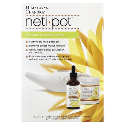 Neti Pot™ система для очистки пазух носа, набор из 3 предметов