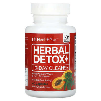 Herbal Detox+, 10-Day Cleanse, 40 Capsules
