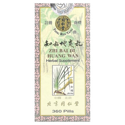 Zhi Bai Di Huang Wan, 360 таблеток