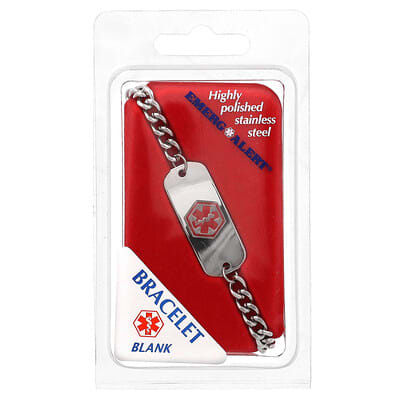 Medical Bracelet, Blank, 1 Count