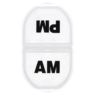 Daily AM/PM With Rounded Base Pill Reminder, 1 шт
